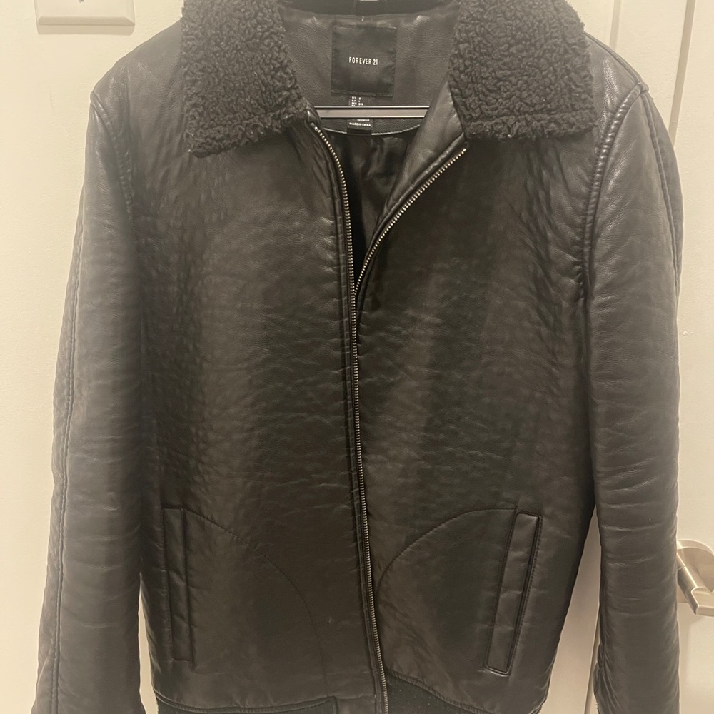 Forever 21 motor bike leather jacket